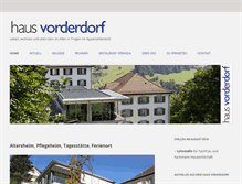 Tablet Screenshot of hausvorderdorf.ch